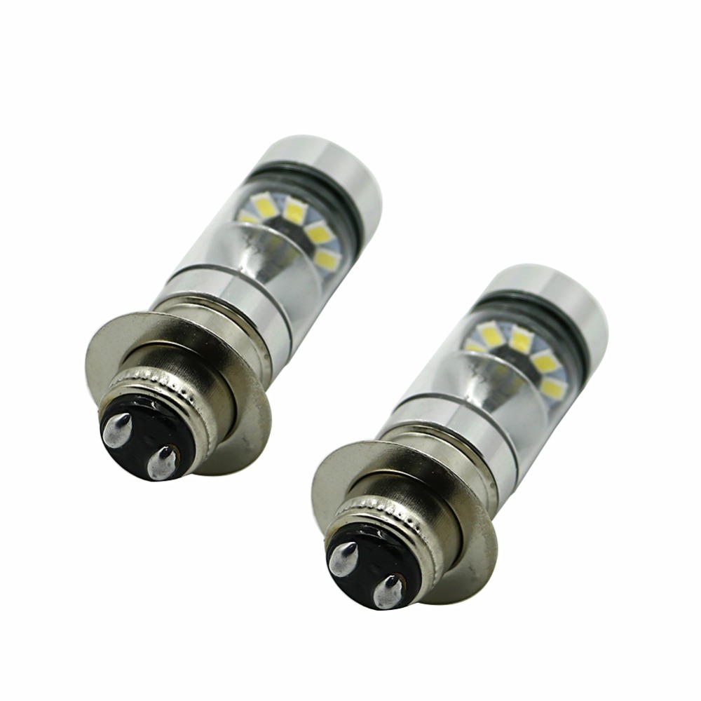 100W H6 LED Đèn Pha Siêu Trắng Thấp Chùm Cao Dành Cho Xe Yamaha GRIZZLY 660 400 450 350 125 YFZ350 YFZ450 RAPTOR 350 700 Tê Giác