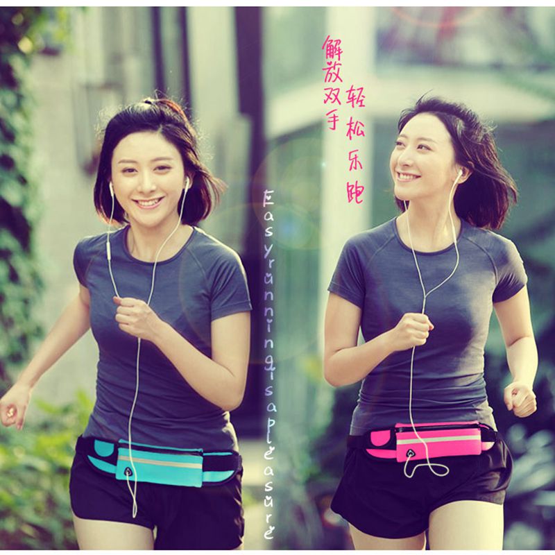 กันน้ำกีฬากลางแจ้งกระเป๋าเข็มขัดผู้หญิงสำหรับ IPhone โทรศัพท์ Jogging กระเป๋าสำหรับผู้หญิงผู้หญิง