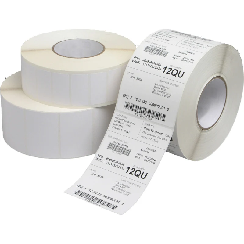 Keo Tản Nhiệt Nhãn Mã Vạch Giấy 50Mm Rộng Chiều Cao Khác Nhau Nhiệt Biến Quần Áo Giấy Nhãn Dán Mã Giấy