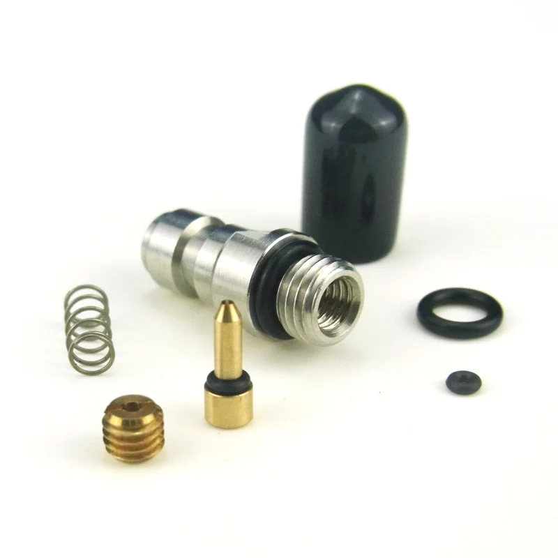Aço inoxidável macho plugue rápido com One Way Válvula de retenção, Preencha o bico, M8 x 1 Thread, regulador do tanque de ar, novo, 8mm