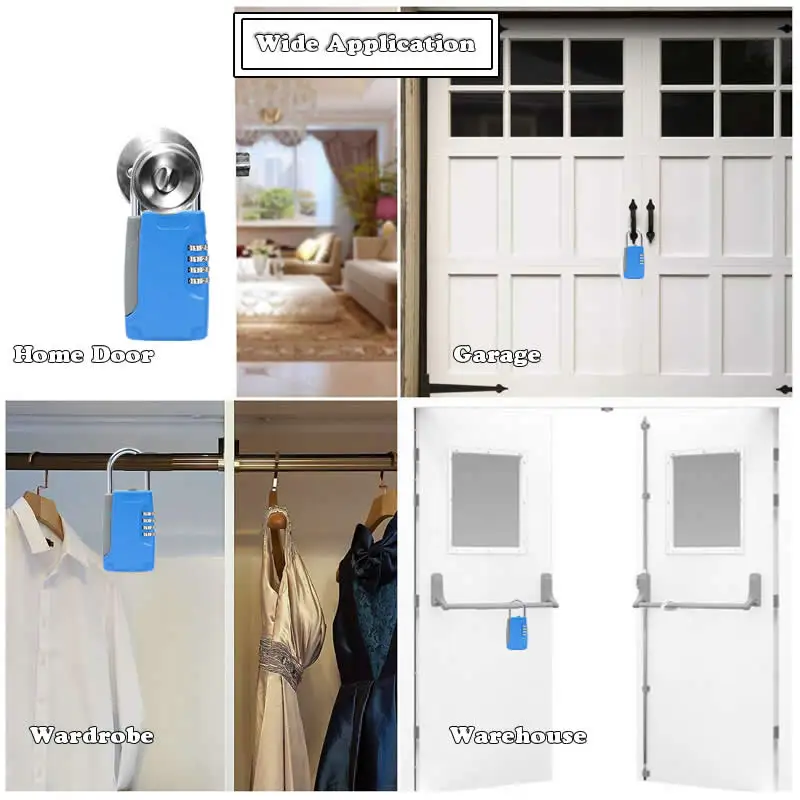 Caixa de segurança com chave escondida, de alta qualidade, bloqueio de combinação de senha digital com gancho, mini caixa secreta de metal para casa, villa, caravana