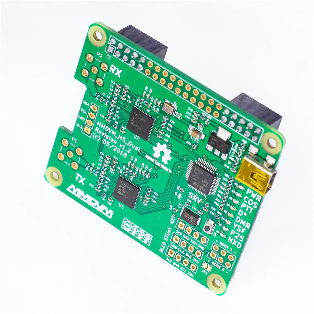 V 1,3 MMDVM_HS_Dual_Hat Duplex Hotspot + OLED + Antenne Unterstützung P25 DMR YSF NXDN