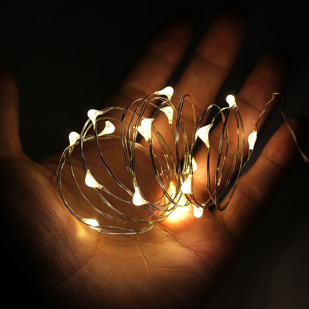 ANBLUB 2M 5M 10M Copper Wire LED String lights Waterproof Holiday lighting For Fairy Christmas Tree Wedding Party Decoration