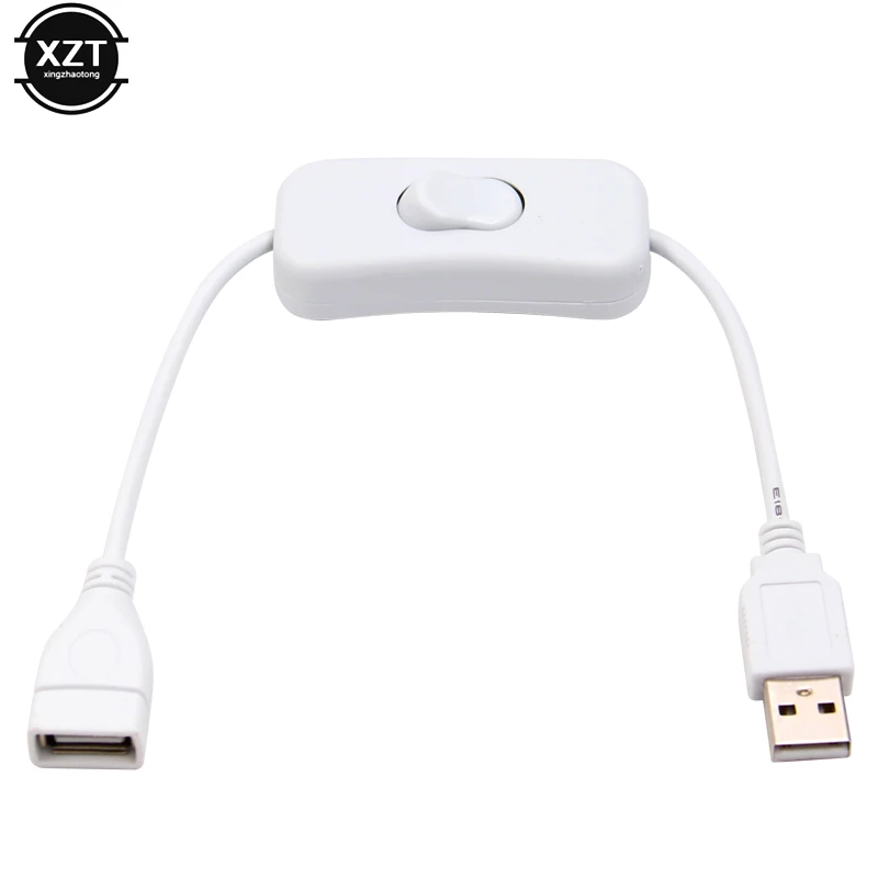 28CM USB Cable with Switch ON/OFF Cable Extension Toggle for USB Lamp USB Fan Power Supply Line Durable HOT SALE Adapter