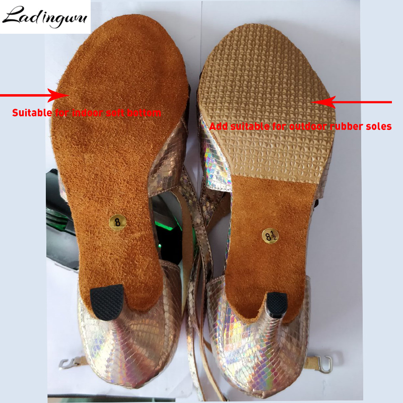 Die Gummi-Außensohle für lateinamerikanische Tanzschuhe, Gesellschaftstanzschuhe, Tango-Gesellschaftstanzschuhe