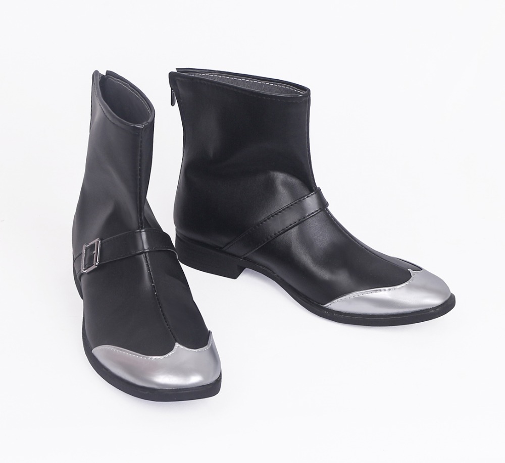 Sepatu Cosplay Goro Maima Sepatu Boots Cosplay Yakuza Majima Goro Sepatu Hitam Properti Cosplay Karnaval Halloween Berbagai Ukuran