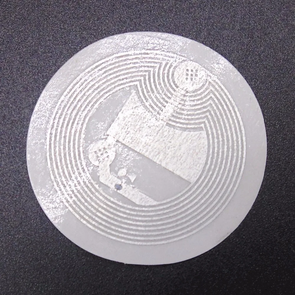 (10 Cái/lốc) 25Mm Trắng NFC Dán Giao Thức ISO14443A13.56MHz NTAG 213 Đa Năng Nhãn Thẻ RFID Và Tất Cả NFC Điện Thoại