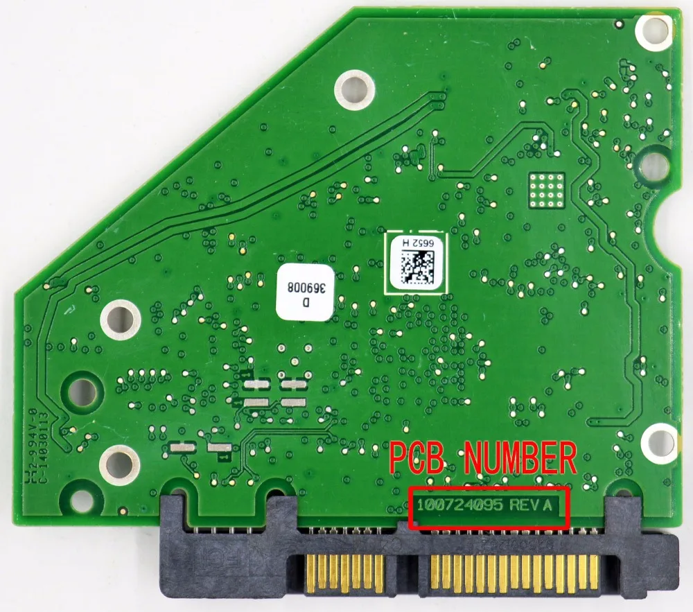 Numer płyty dysku twardego komputera stacjonarnego Seagate 100724095   REV A 4094 6652 ST500DM002 ST1000VM002 ST2000DX001 ST2000DM001