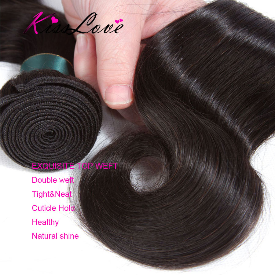 Extensiones de cabello indio ondulado, mechones de cabello humano Remy, 1/3 piezas