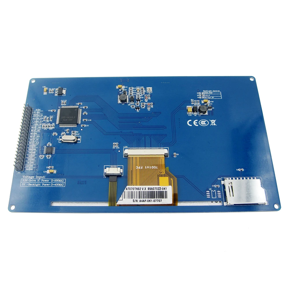Pantalla LCD TFT de 7 ", 7,0 pulgadas, 800x480, SSD1963, pantalla de Panel táctil, módulo controlador de retroiluminación LED PWM para 51/AVR/STM32