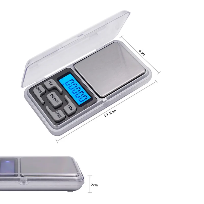 Pocket Balance Gewicht Digitale Sieradenweegschaal 0,01 g x 200 g Met doos 20% korting