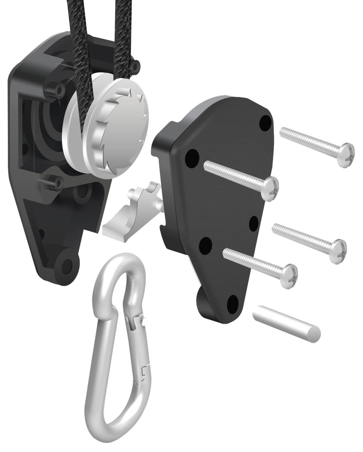 2/4/12 pces 1/8 Polegada 8 pés de comprimento resistente ajustável corda clipe cabide para crescer kit pendurado catraca canoa arco popa amarrar para baixo