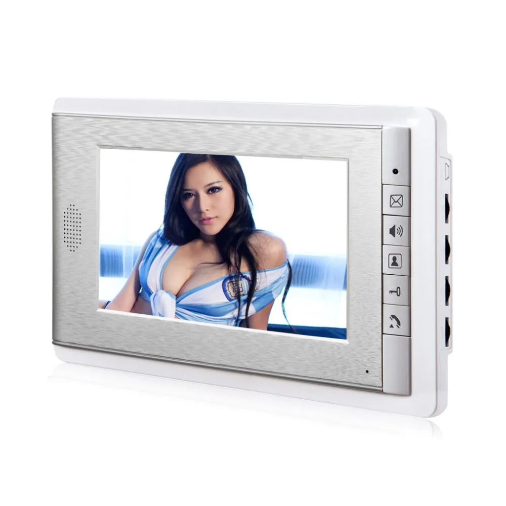 7" Video Door Phone Kit with ID Keyfobs + Electric Lock + Power Supply+ Door Exit for villa Video Doorbell video Intercom System