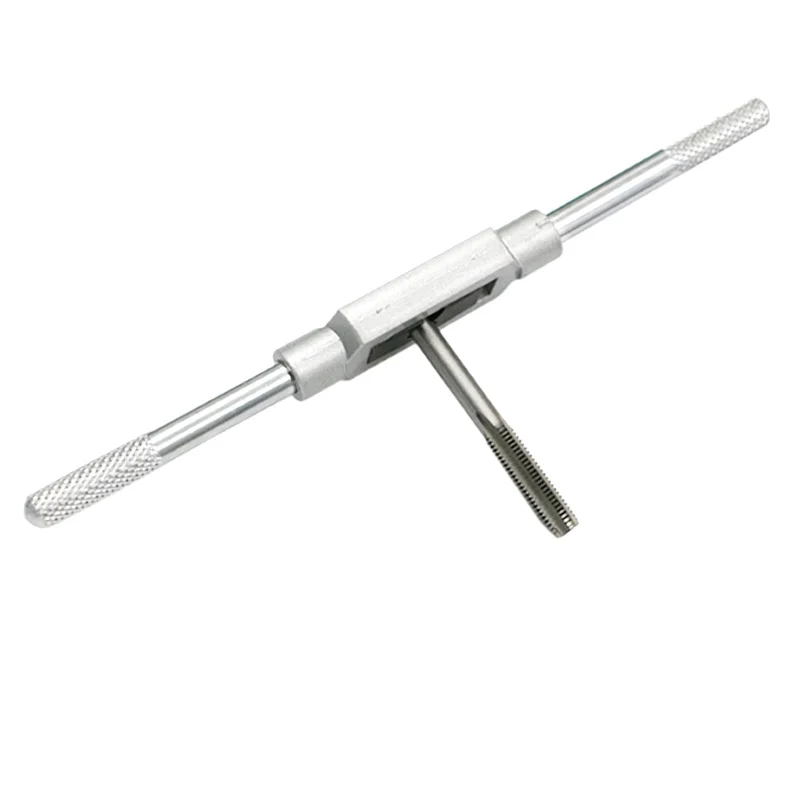 Juego de grifos de enchufe métrico con rosca de tornillo manual 3F M3 M4 M5 M6 M8 con llave de grifo ajustable 1/16-1/4"