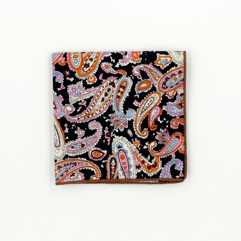 2017 Mode Weihnachtsgeschenk für Männer 100 % Baumwolle Jacquard Paisley Blumen Punkte Leopard Taschentuch Taschentuch Square Hanky Hochzeit