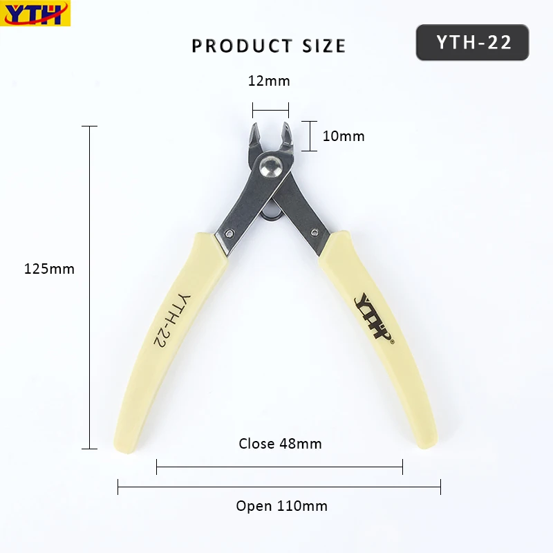 YTH Cắt Túi Đeo Chéo Kìm Kềm Bên Snip Cáp Dao Cắt Dây Kẹp YTH-22 5 "Điện Tử Mini Cầm Tay Công Cụ Cắt