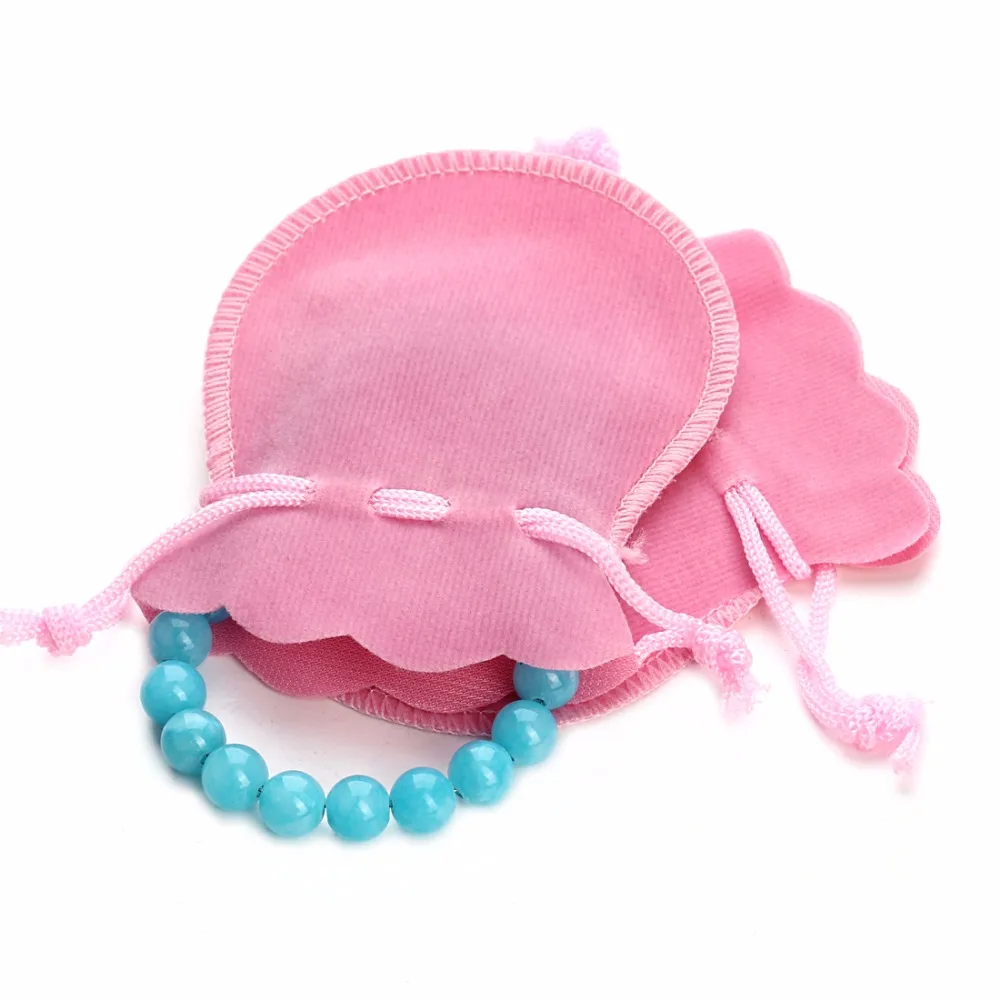 1-10 Cái/lốc Dây Rút Velvet Túi Dây Rút Calabash Túi Đựng Trang Sức Bao Bì Túi Cưới/Giáng Sinh Lợi Cho Túi & Tặng túi
