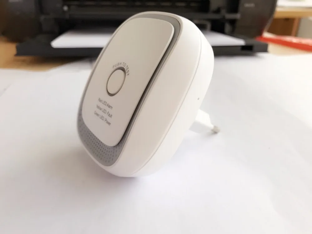 Nirkabel Pintar Inbuilt Sirene Bekerja dengan Kaku SmartThings Mudah Terbakar Gas Alarm Detektor HS1CG-E
