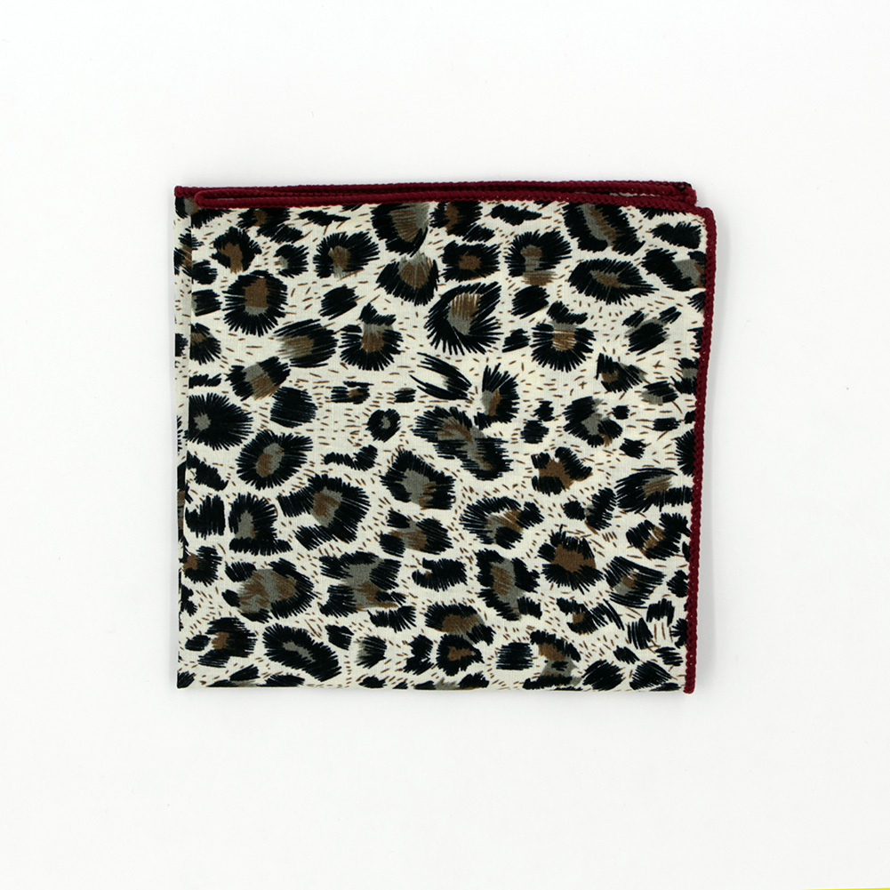 2017 Mode Weihnachtsgeschenk für Männer 100 % Baumwolle Jacquard Paisley Blumen Punkte Leopard Taschentuch Taschentuch Square Hanky Hochzeit