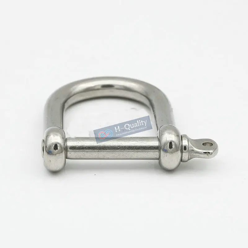 HQ AC1 AISI304 ยาวตรง D หรือ AISI316 Extra กว้างเหล็กสแตนเลส Anchor Shackle สายโซ่เชือก CONNECTOR