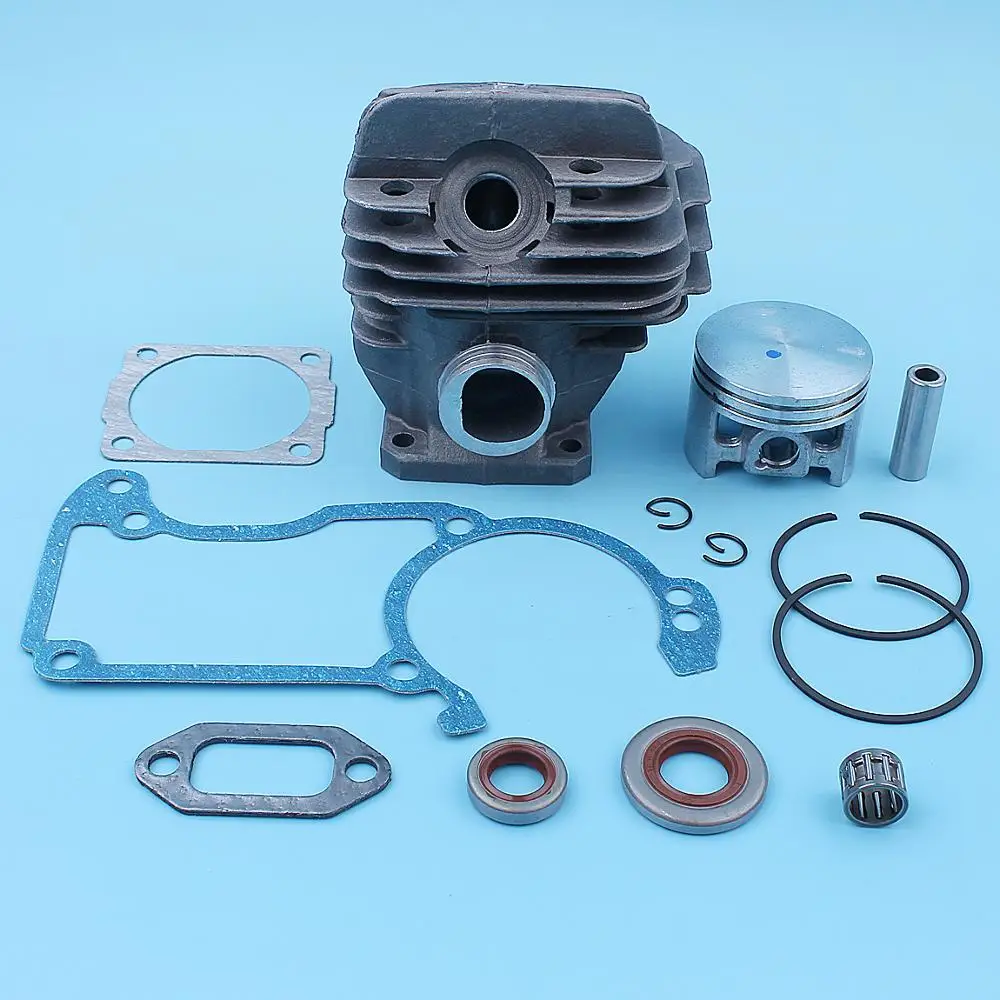 Kit de pistón de cilindro chapado en Nikasil de 44,7mm para motosierra Stihl 026 026PRO MS260, piezas de repuesto de extremo superior de gran cilindro