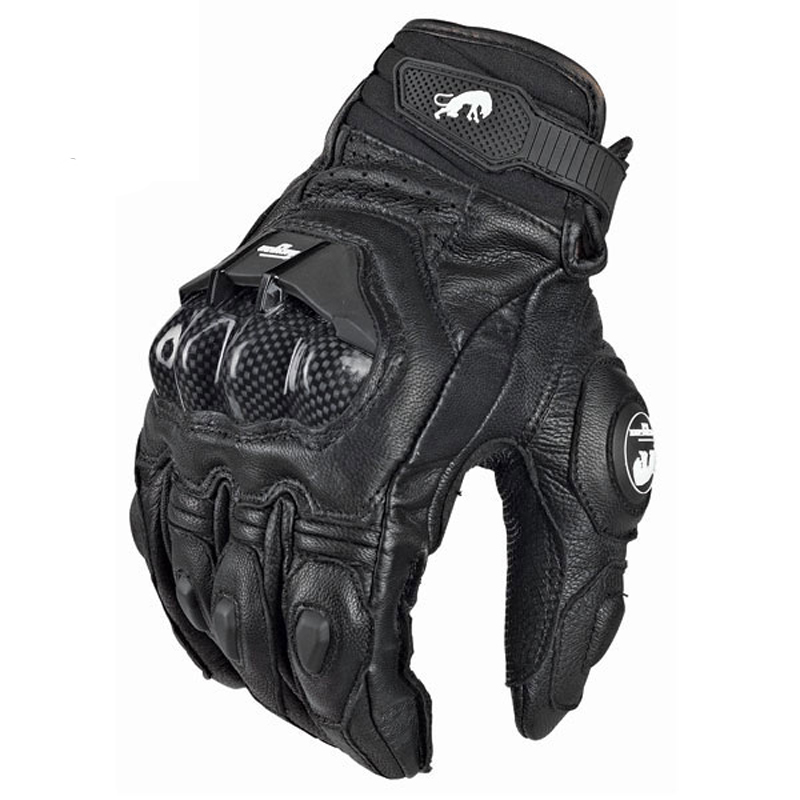 Luvas de couro genuíno de alta qualidade luva moto luva da motocicleta guantes proteção corrida moto