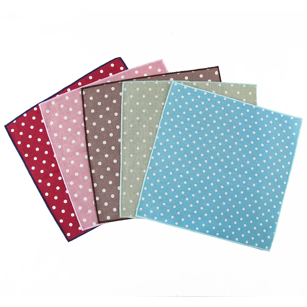 Schneider Smith Leinen Taschentuch Vintage Polka Dot Herren Tasche Quadrate Burgunder Blau Rosa Quadrat Männer Anzug Hanky Mann Tasche Taschentücher