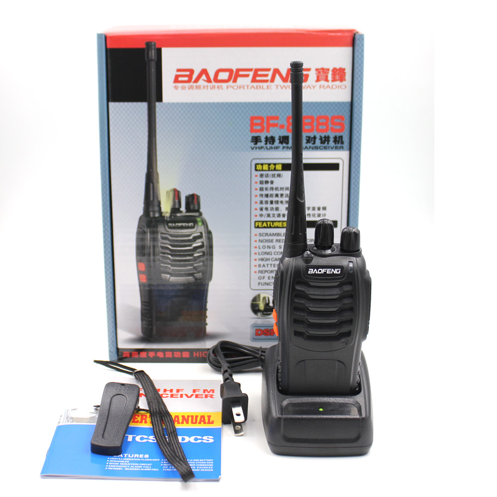 10 ชิ้น/ล็อต Baofeng BF-888S สูงสุด 5W วิทยุ 16 Channes UHF 400-470NHZ มือถือวิทยุ bf888s Walkie Talkie Transceiver