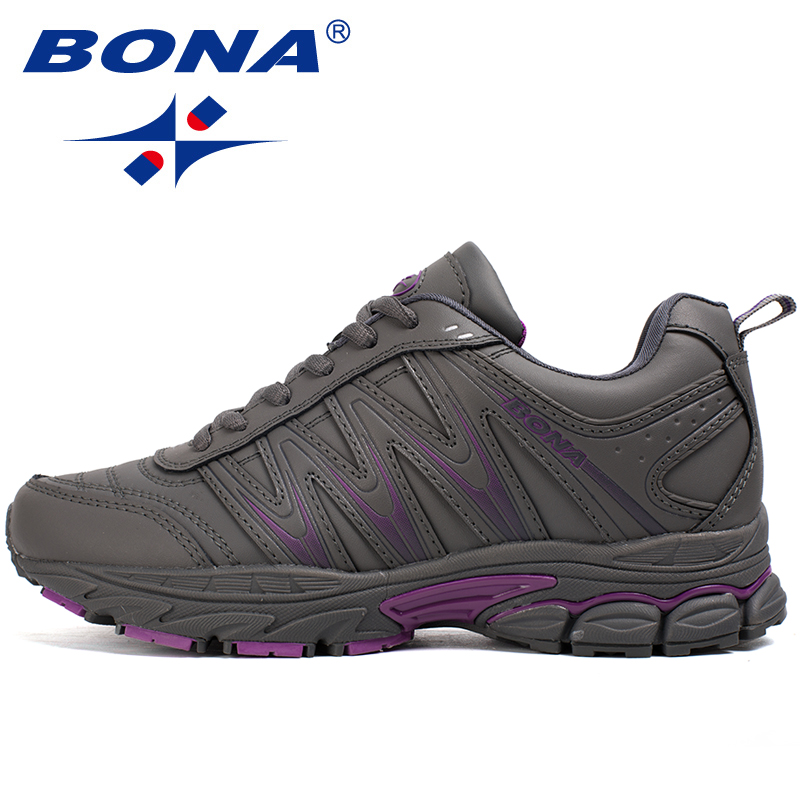 BONA, nuevo estilo novedoso, zapatos para correr para mujer, zapatos deportivos con cordones, zapatos deportivos para correr al aire libre, zapatos atléticos para caminar, zapatillas cómodas para mujer