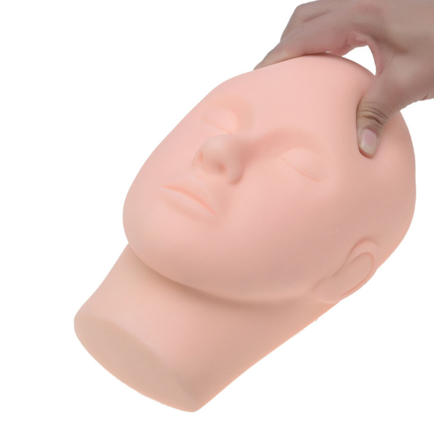 Tête de Mannequin pour Extensions de Cils, Modèle d'Entraînement pour les Yeux Fermés, pour le Énergie, le Maquillage