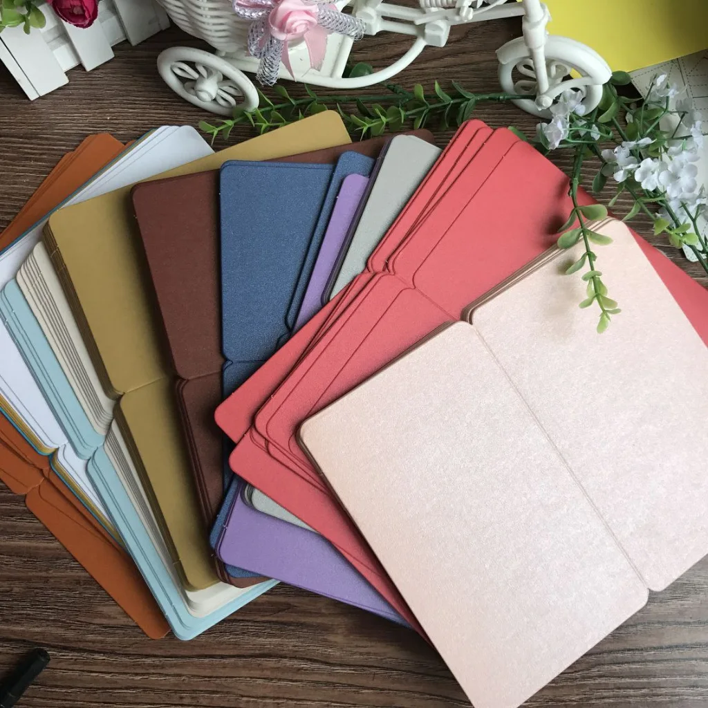 (10 개/몫) DIY 빈 카드 손 그리기 낙서 종이 카드 생일 축하 카드 인사말 카드 15x9.3cm