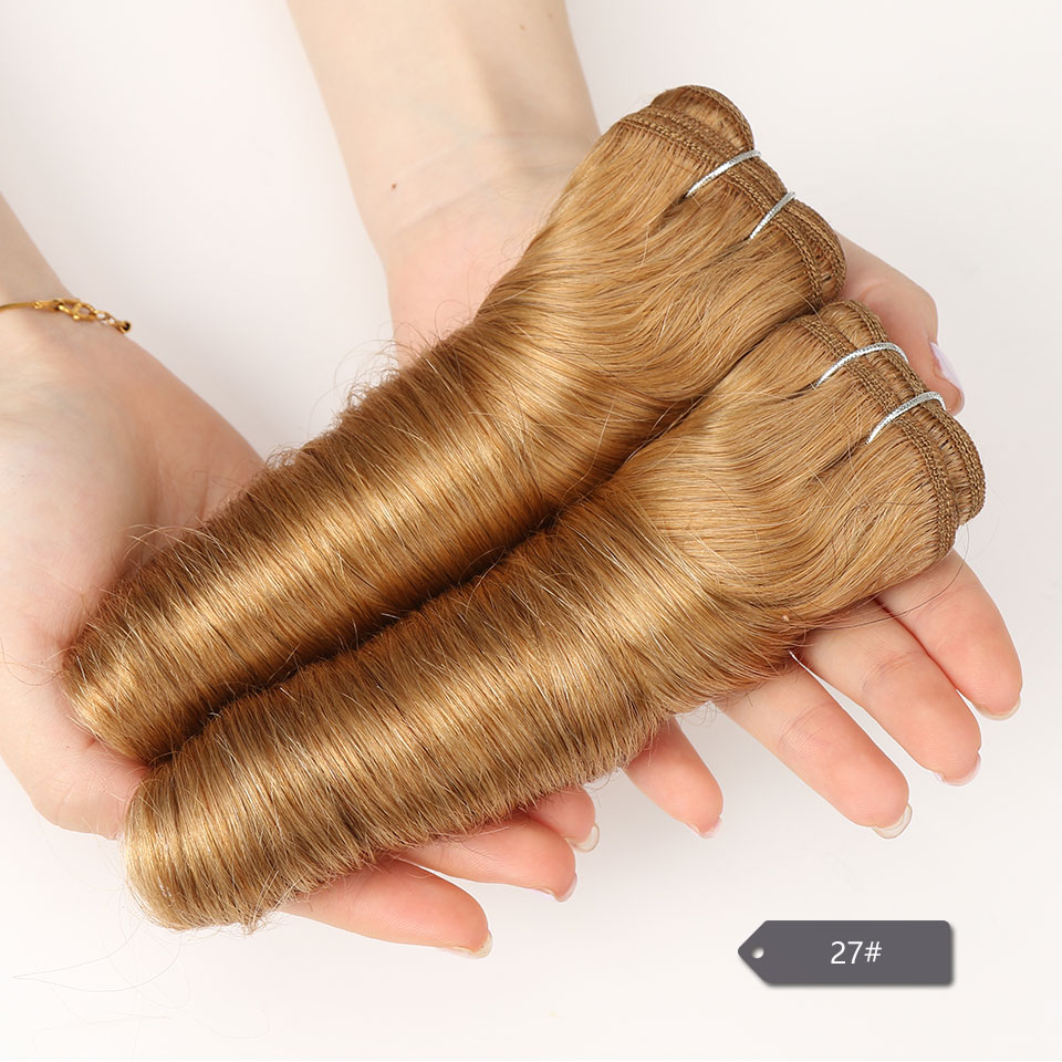 SLEEK Remy ผมธรรมชาติ Hollywood Loose WAVE บราซิลผมสานข้อเสนอ Ombre สีน้ำตาล P6/27 P4/27 จัดส่งฟรี