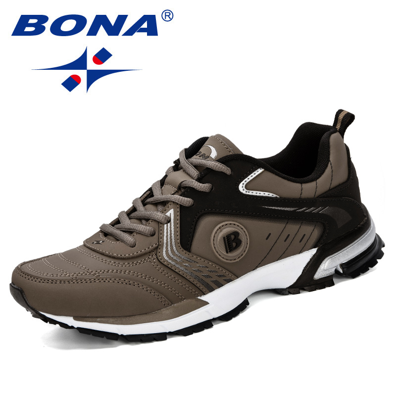 BONA, zapatillas para correr a la moda para hombre, zapatillas ligeras transpirables para exteriores, zapatillas deportivas con cordones para hombre, zapatillas deportivas para caminar y trotar, cómodas para hombre