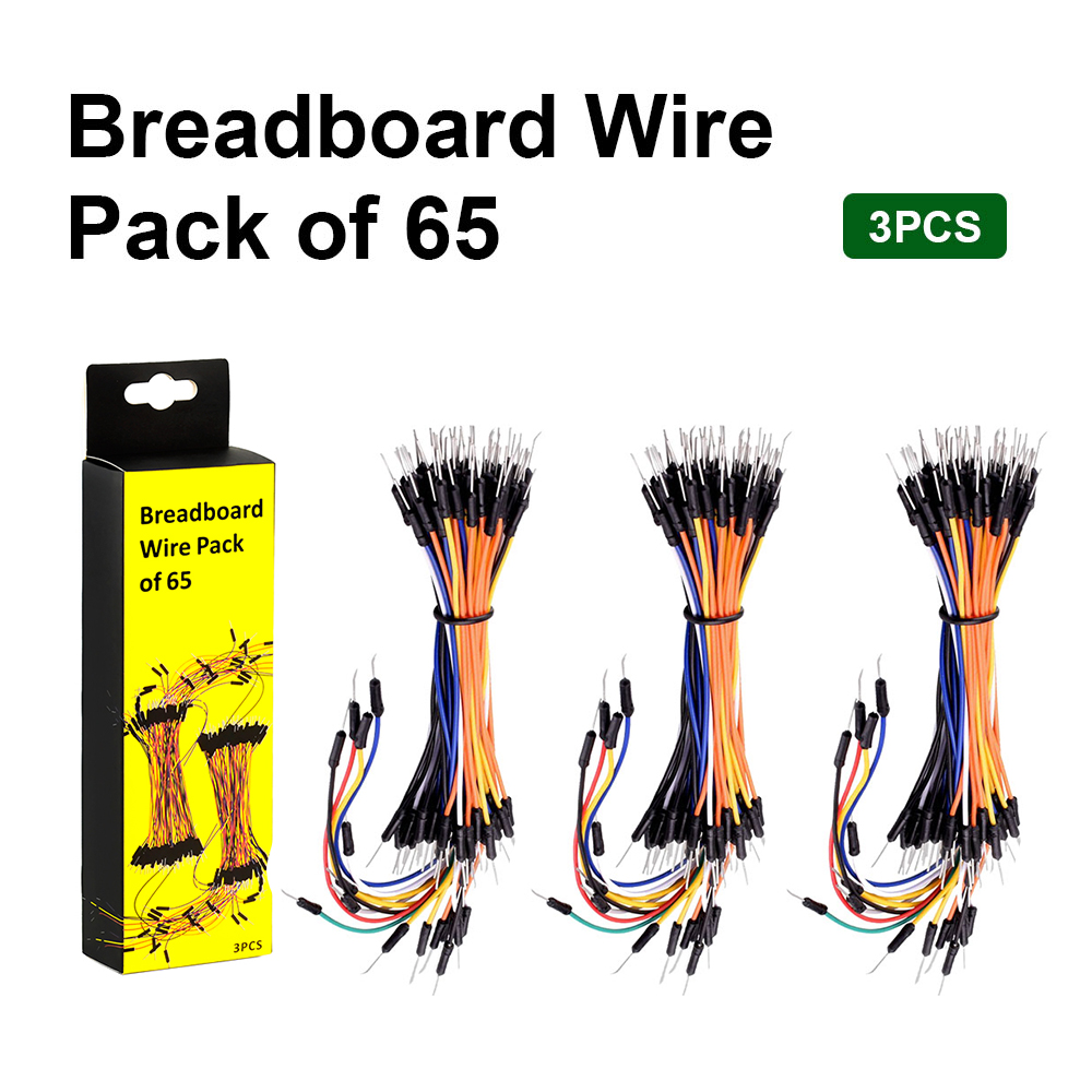 3 Stück Hi-Q 65 Überbrückung kabel von Stecker zu Stecker mit Keyes tudio Verpackung für Arduino DIY Steck brett