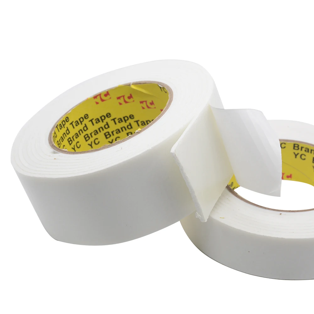 3M 5M 10-50mm cinta adhesiva de doble cara súper fuerte cinta de espuma de doble cara almohadilla autoadhesiva para montaje almohadilla de fijación pegajosa