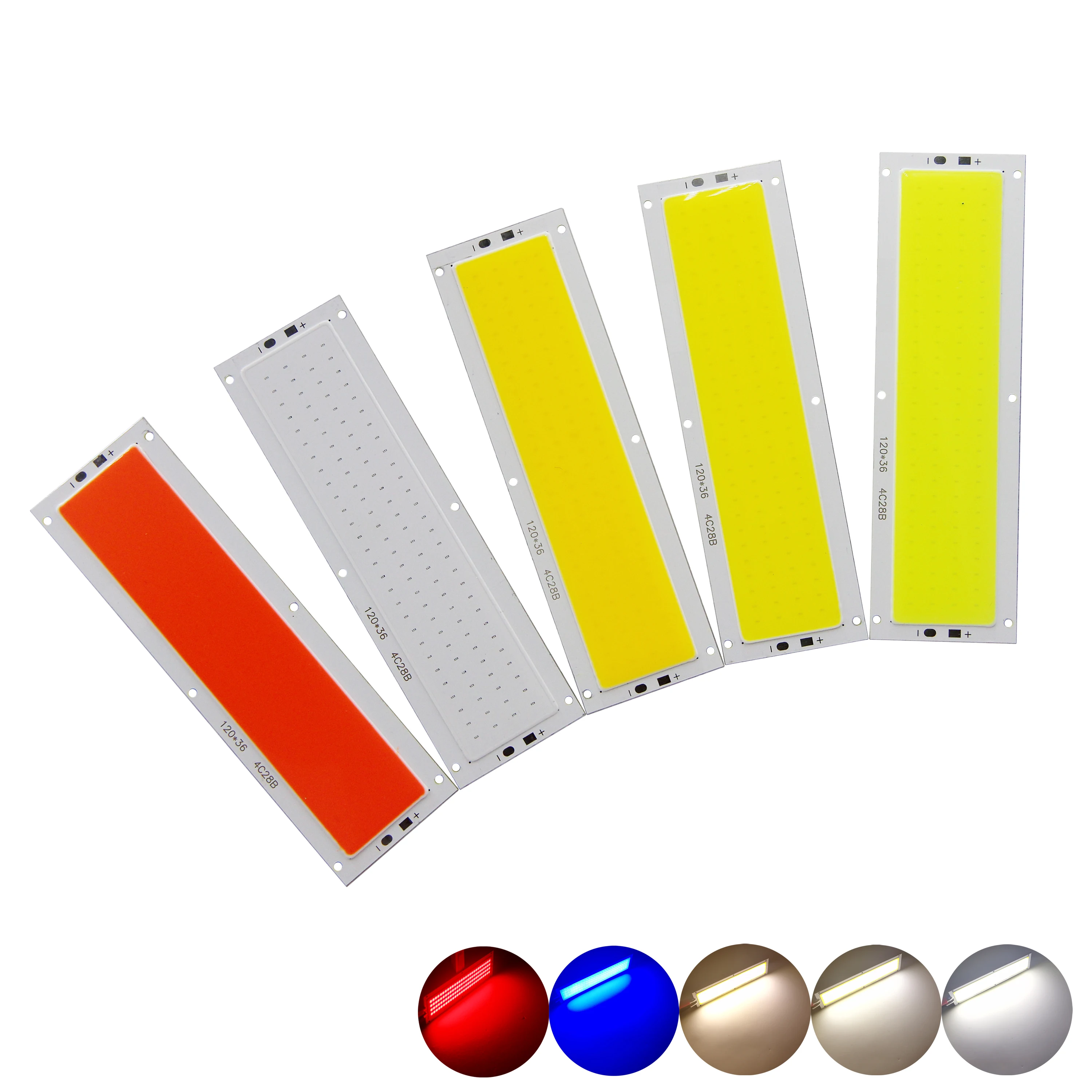 DC 12V 2 W-200 W Tròn COB Cho Diy LED COB Đèn Đèn LED Phát Sáng Bảng Điều Khiển Tự Động bóng Đèn LED COB Thanh Dải Chip Nguồn