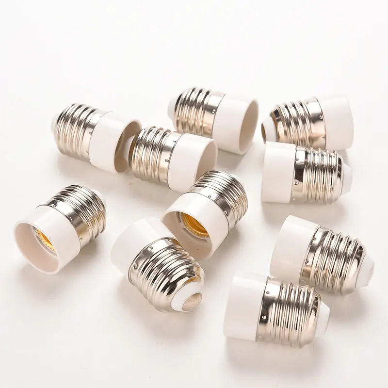 5 unids/lote E27 a E14 portalámparas convertidor enchufe conversión bombilla tipo Base adaptador portalámparas convertidores ignífugos