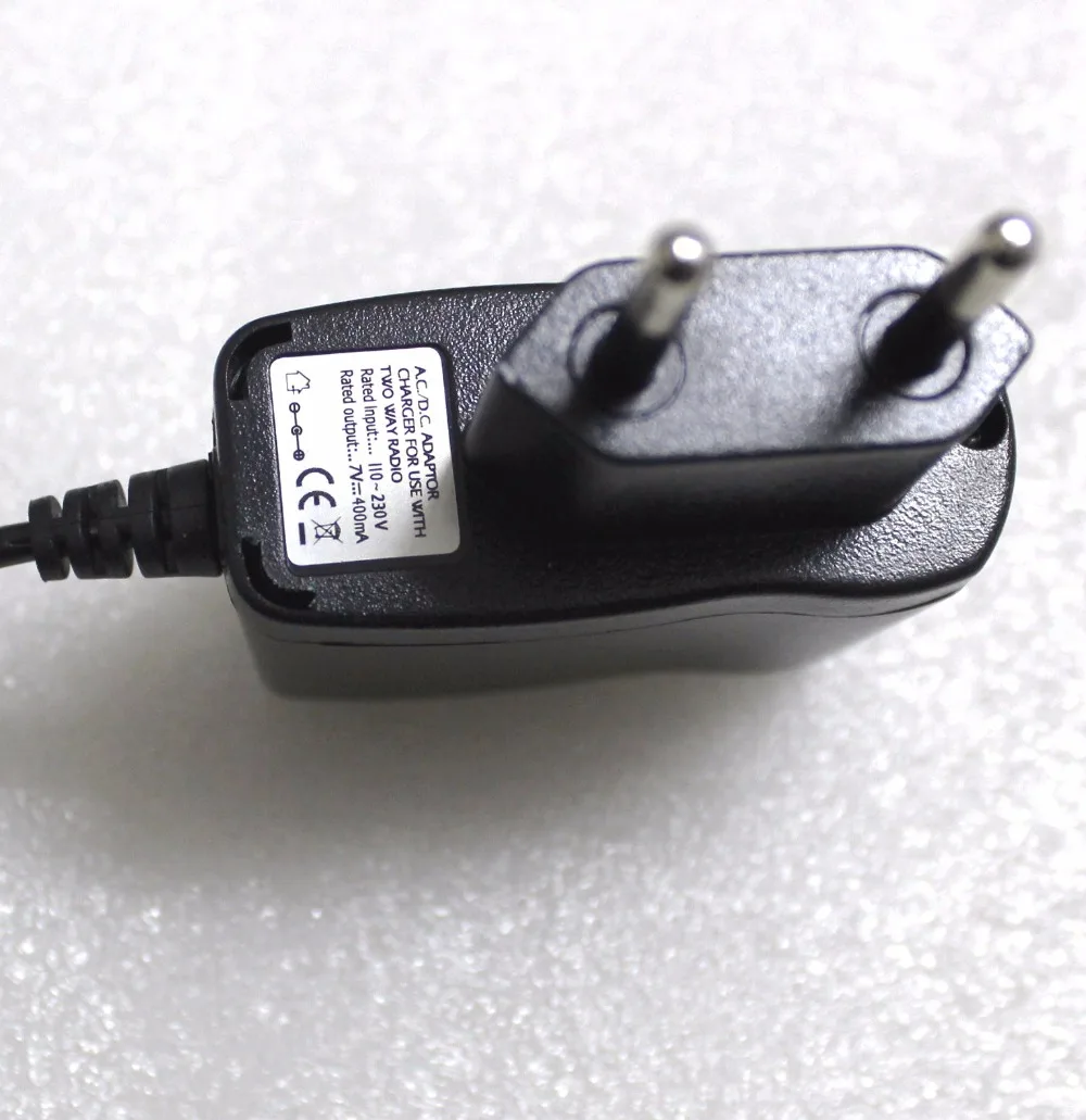 Ac/dc adapter sạc 110-230 v cho walkie talkie retevis rt-388 xách tay cb radio mini two way radio 7 v-400 mah (dual cáp)