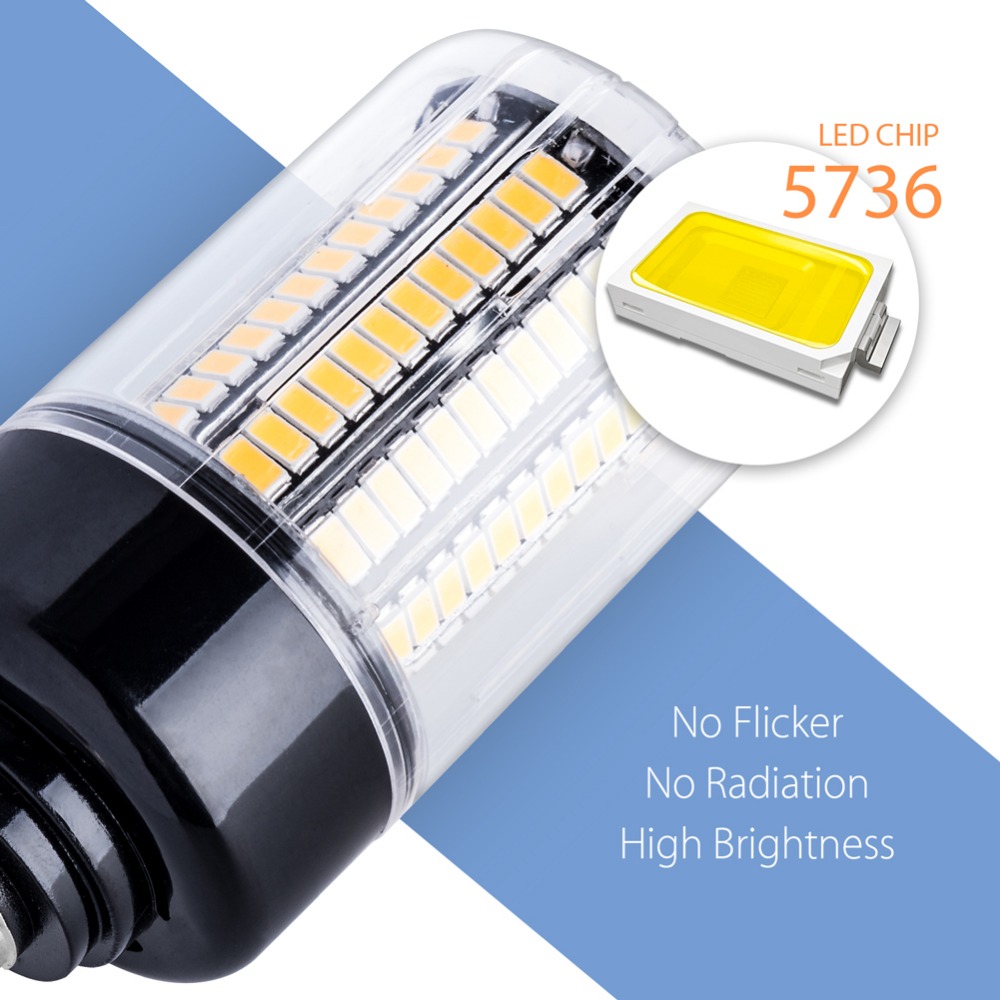 Bombilla LED de mazorca de maíz, lámpara E14, E27, 220V, 110V, 5736 ampolla, AC85 ~ 265V, 3,5 W, 5W, 7W, 9W, 12W, 15W, 20W