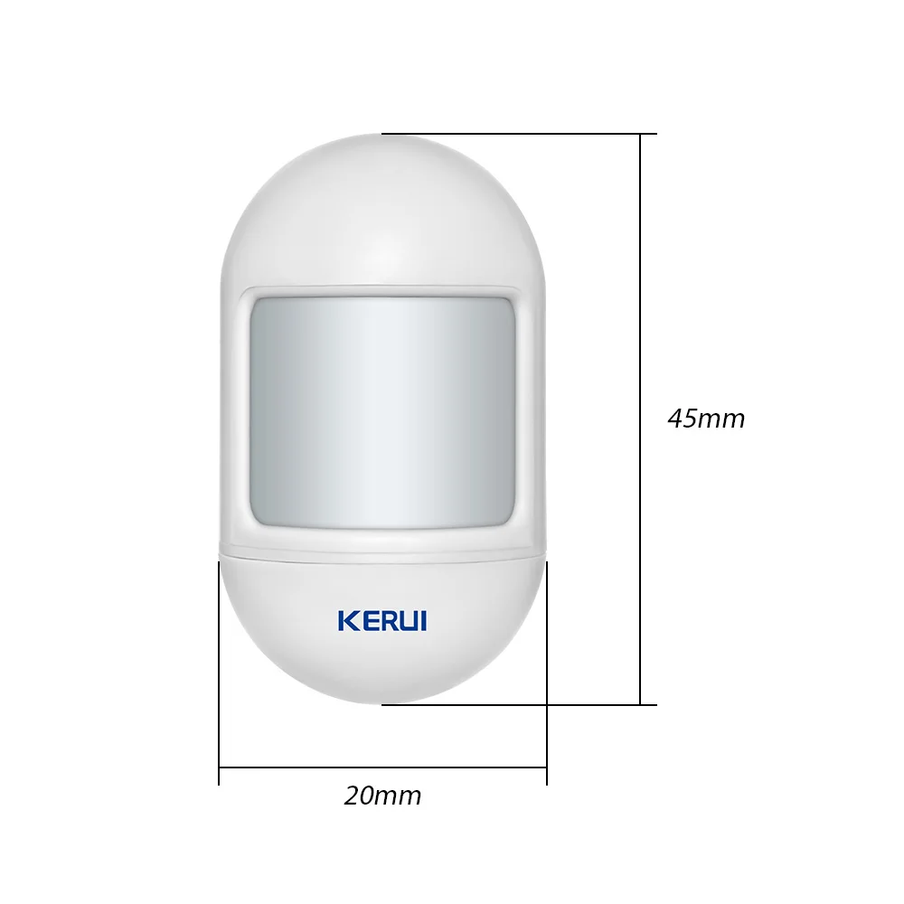 KERUI Mini Không Dây Cảm Biến Chuyển Động Cảm Biến Báo Động Báo Có Từ Tính Đế Xoay Cho G18 W18 Nhà Hệ Thống Báo Động