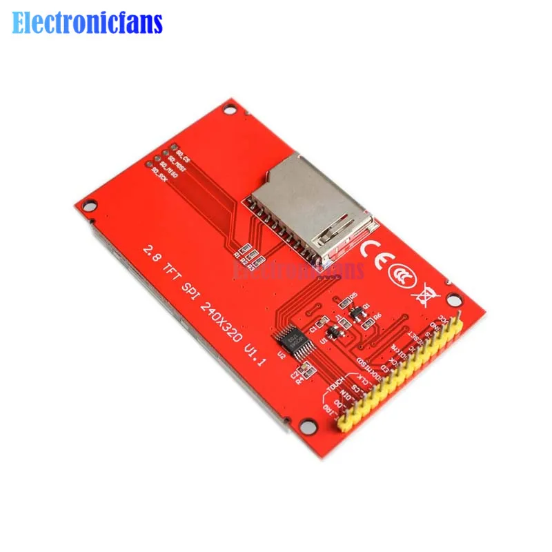 Pantalla de módulo LCD TFT de 3,2 pulgadas, 320x240, con controlador de Panel táctil IC ILI9341 240(RGB)* interfaz SPI 320 (9 IO) para MCU