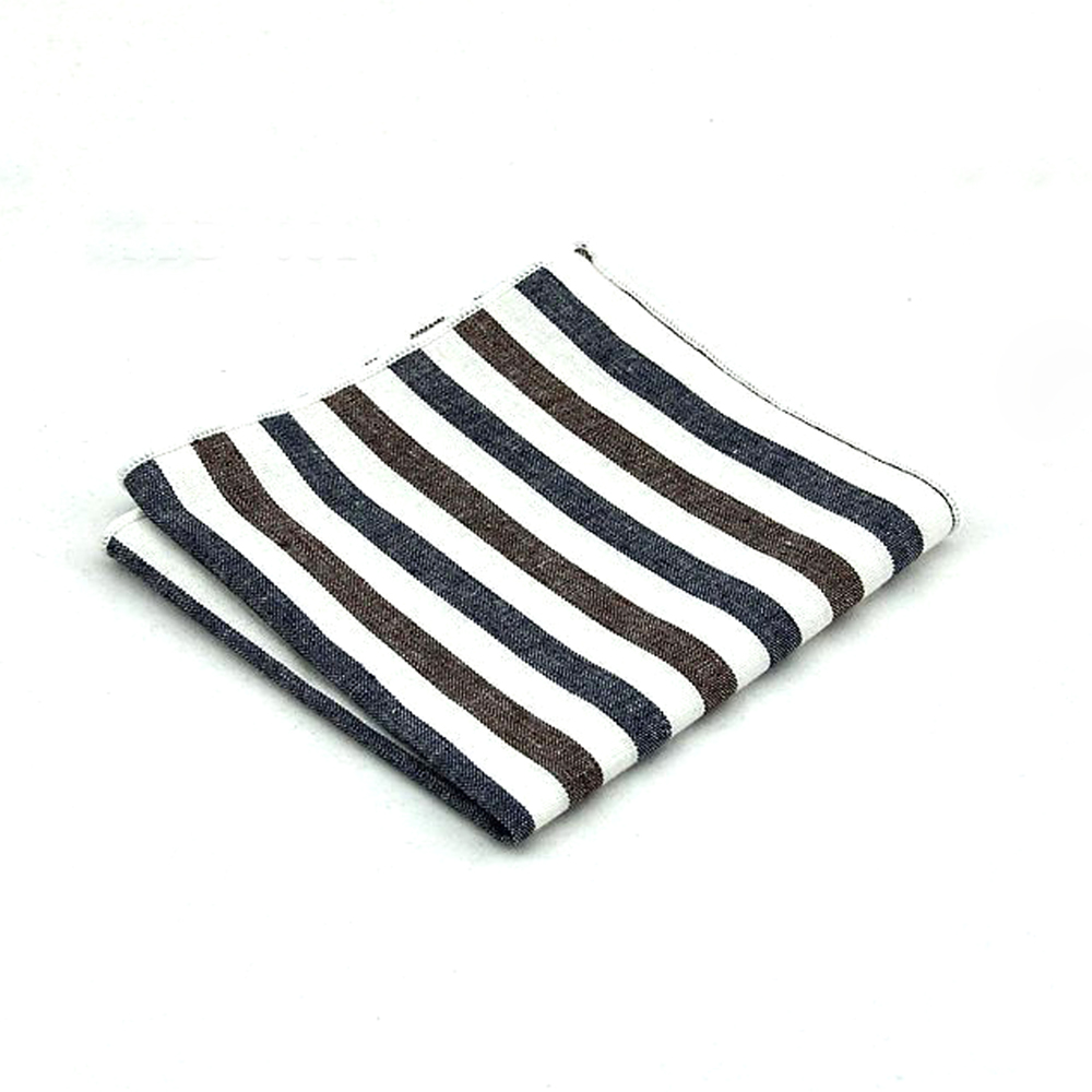 Huishi conjunto de cachecol, de alta qualidade, listrado, de bolso, algodão, quadrado, masculino, para negócios, lenços sólidos