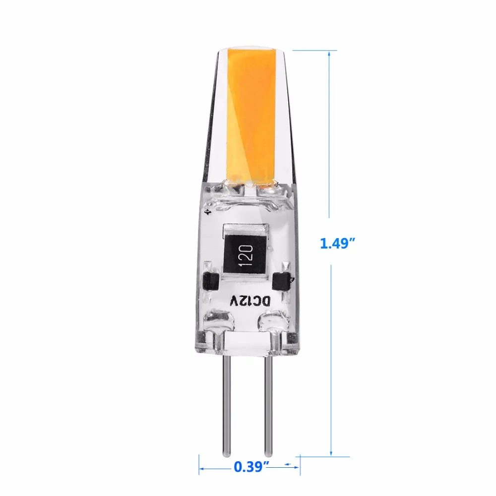 Bộ 10 Đèn LED G4 Bóng Đèn AC DC Âm Trần 12V 220V 6W COB LED SMD Chiếu Sáng Thay Thế halogen Đèn Đèn Chùm