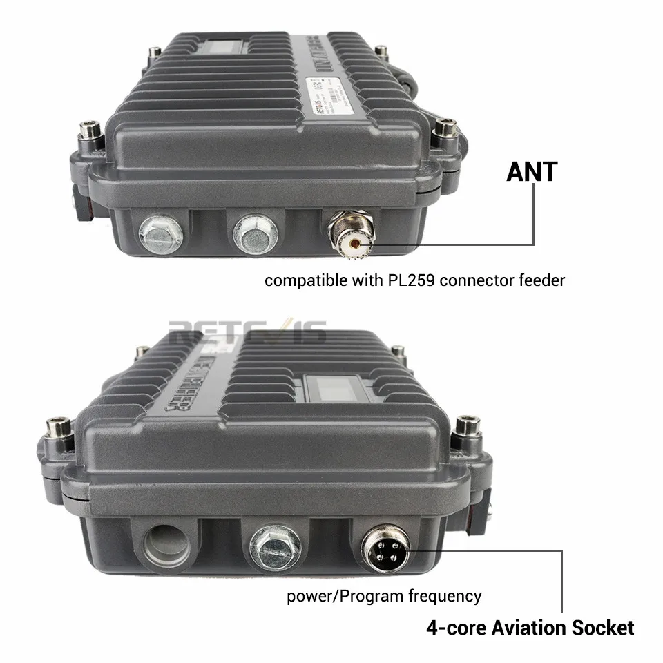 Walkie-Talkie-Repeater, Vollduplex-Funk-Repeater, Mini-Analog-Repeater, anpassbar, RETEVIS RT97, 10 W, UHF (oder VHF)