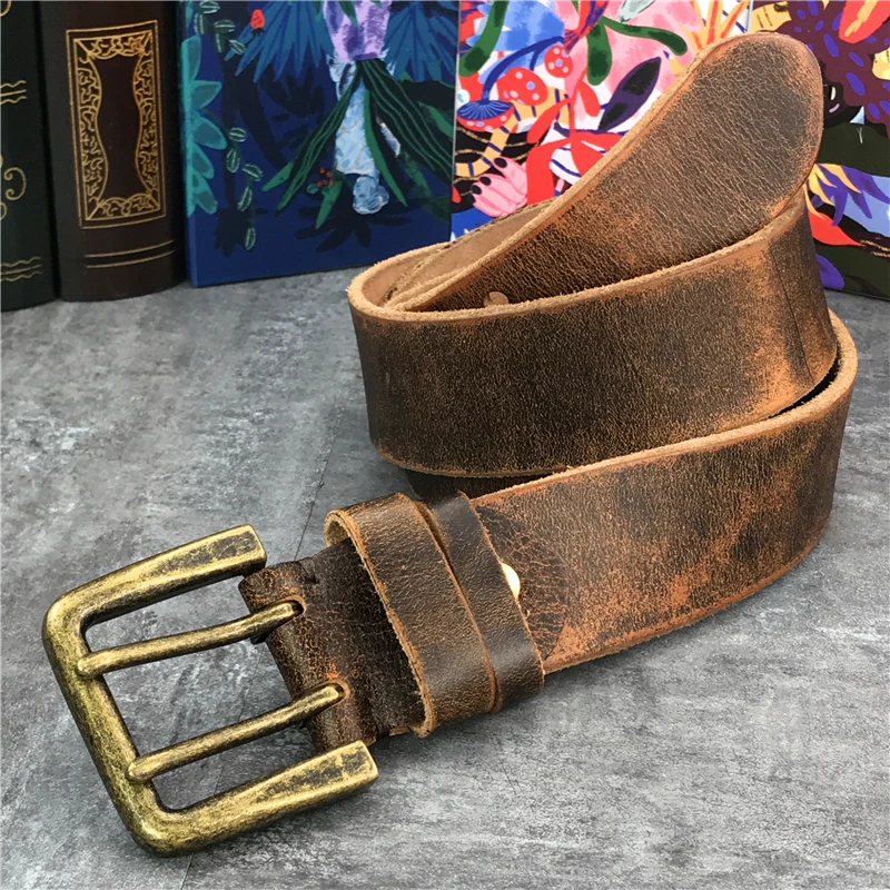 Siêu Rộng 4.2CM Cao Cấp Dày Da Thật Chính Hãng Da Nam Thắt Lưng Khóa Dây Ceinture Da Thắt Lưng Nam Quần Quần Dây MBT0018