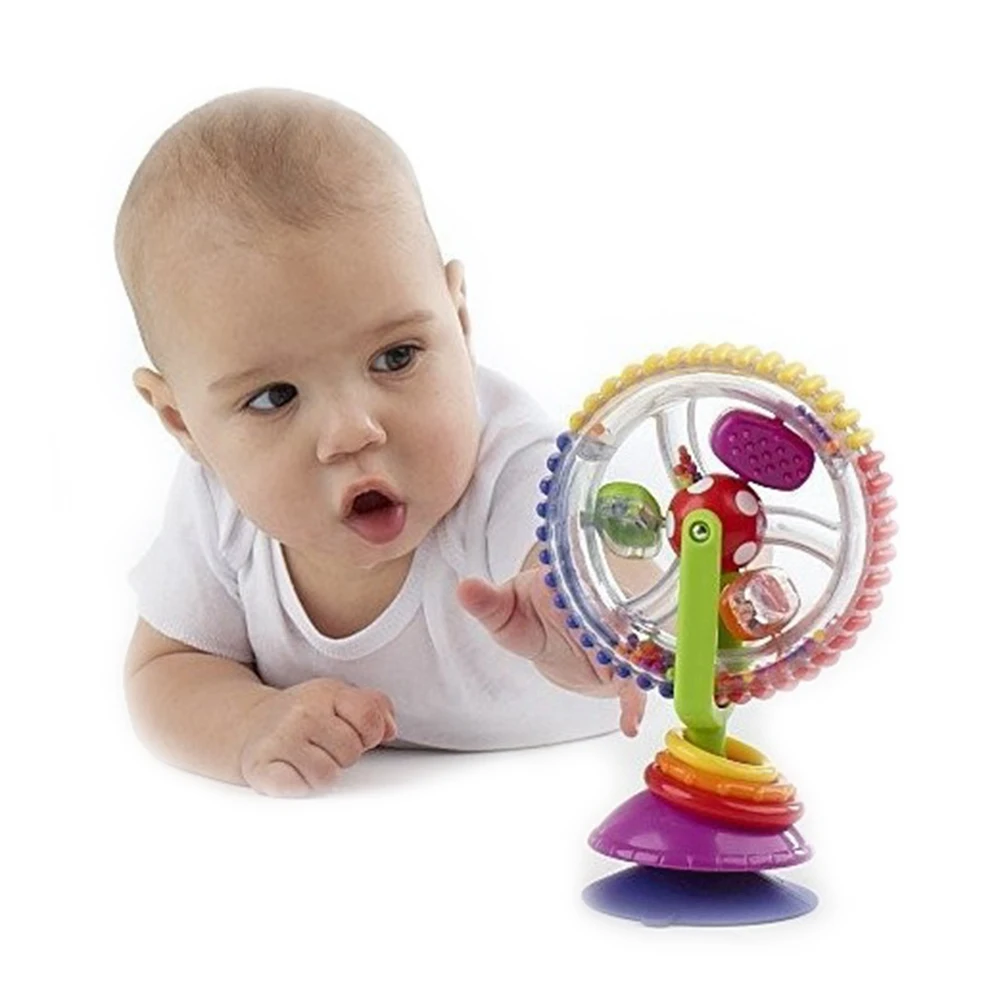 Babelmevy-子供のための驚きのホイールの形をした子供のための小さな赤ちゃんのための刺激性のおもちゃ0-12ヶ月