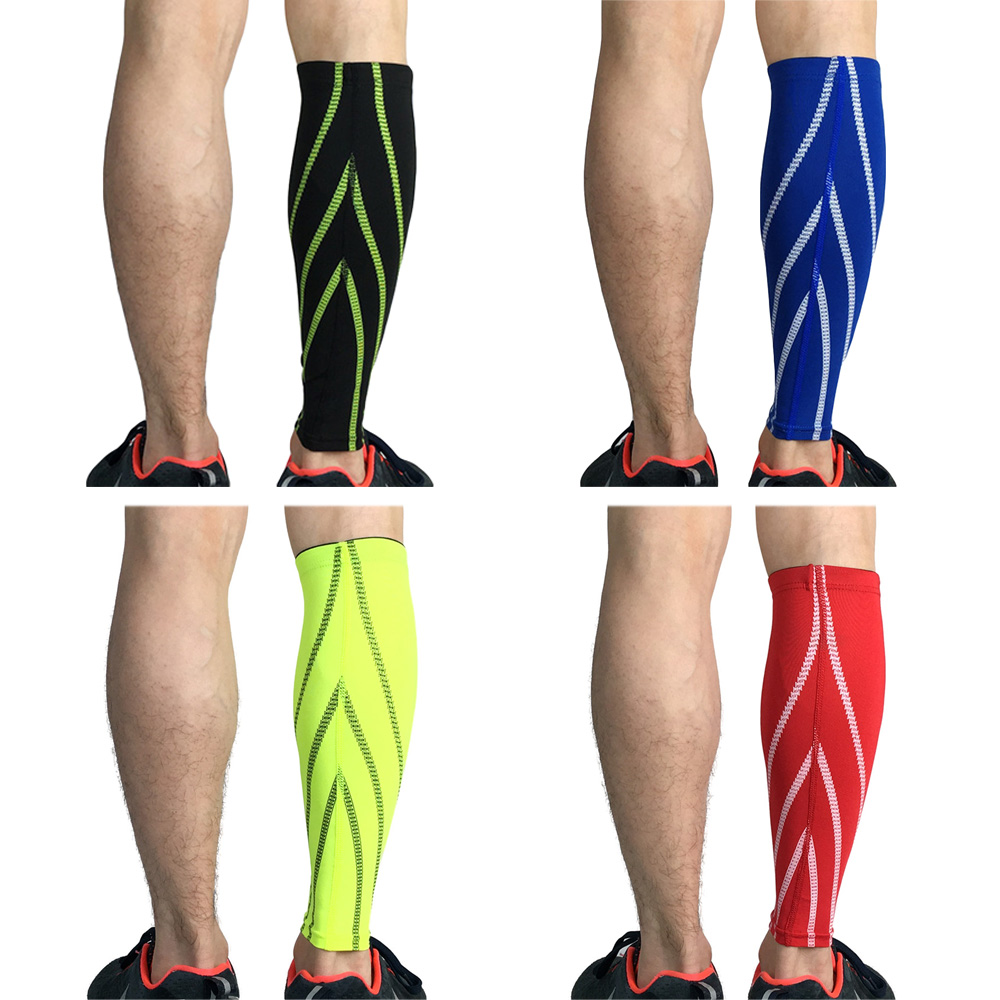 Sport Kalb Bein Brace Compression Elastische Bein Hülse Unterstützung Basketball Laufen SPSLF0043
