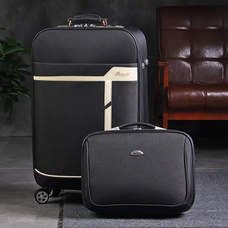 20 "24" zoll Männer & Frauen Reisen Gepäck set Trolley koffer Marke Internat tasche Roll gepäck tasche Auf räder Mit handtasche