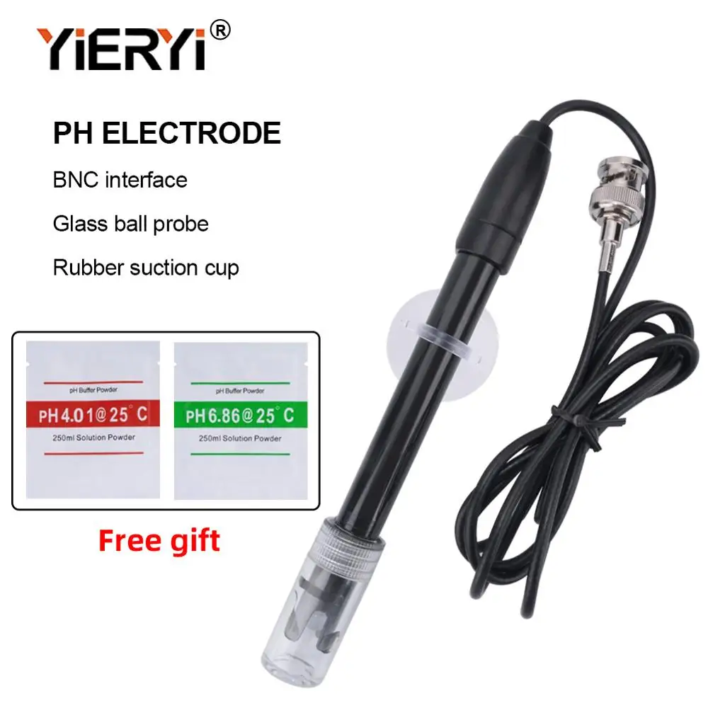 Yieryi Ph Thay Thế Đầu Đo Bể Cá Thủy Canh Phòng Thí Nghiệm Điện Cực Đo Ph Kiểm Tra Tiềm Năng BNC Q9 Cổng Kết Nối