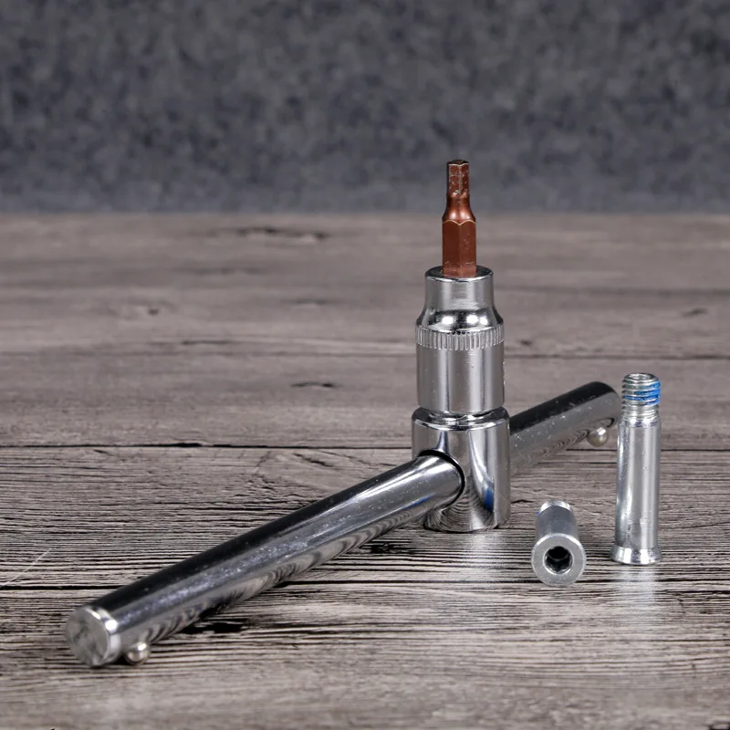 Functional Handy 4 มม.เงินหกเหลี่ยมอินไลน์ Roller Skate T-Handle Allen ประแจใช้สําหรับ Roller Skate Hex Key เครื่องมืออุปกรณ์เสริม
